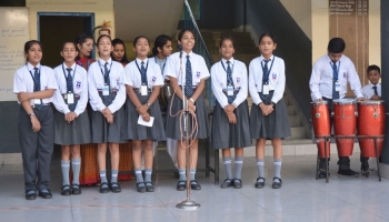 Gurukul International school celebrated Gandhi Jayanti and Shastri Jayanti with great pump and show.