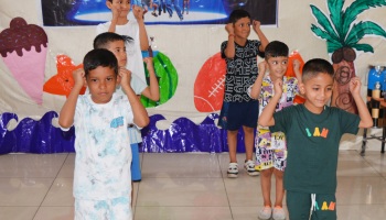 Glimpses of summer camp closing ceremony.