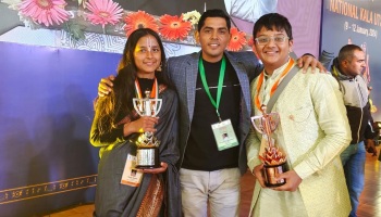 Prakhar Bagged Bronze Medal In India Art Display Competition 2024