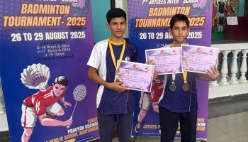 Inter School Badminton Tournament held at Jaycees Public School, Rudrapur 2025
