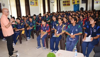 Mr. Sanjiv Pandey, a former civil servant, conducted a workshop / career counseling on 26.07.2025 for senior students.