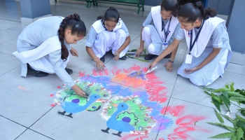 RANGOLI COMPETITION HELD ON 02 SEP, 2019