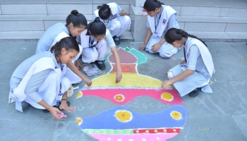 RANGOLI COMPETITION HELD ON 02 SEP, 2019