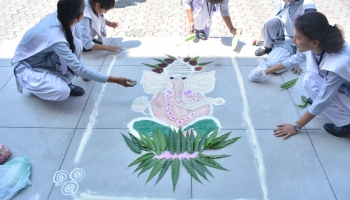 RANGOLI COMPETITION HELD ON 02 SEP, 2019