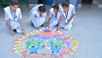 RANGOLI COMPETITION HELD ON 02 SEP, 2019