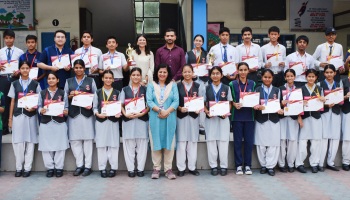 Students awarded for excelling in PD Classes.