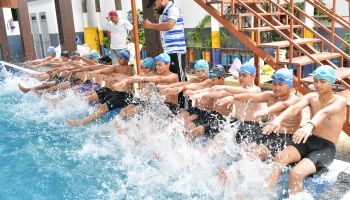 Swimming is in full swing at Gurukul International School. 
